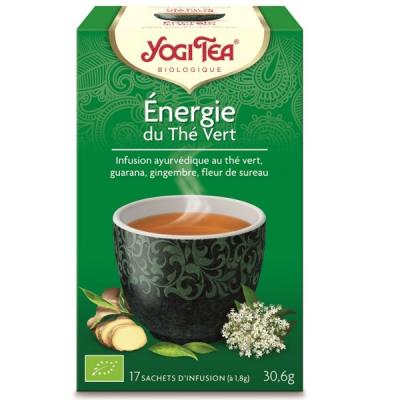 Yogi Tea Energie du Th&eacute; Vert 17 Sachets Lot de 3