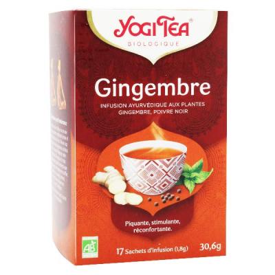 Infusion Gingembre Bio - 17 Infusettes Yogi Tea