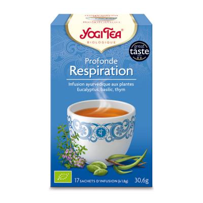 Yogi Tea Infusion Ayurv&eacute;dique Profonde Respiration Bio 17 sachets