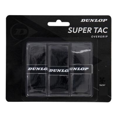 Dunlop Super Tac Tennis Overgrip 3 Units Noir