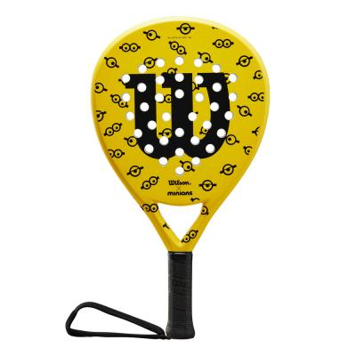 Raquette de padel Wilson Minions Eyes Blade Junior, Raquettes de padel jaunes pour enfants