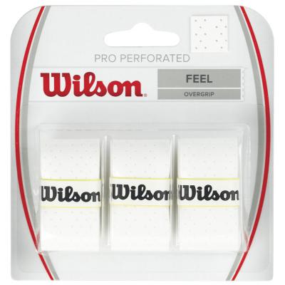 Wilson Pro Perforated Tennis Overgrip 3 Units Blanc,Rouge