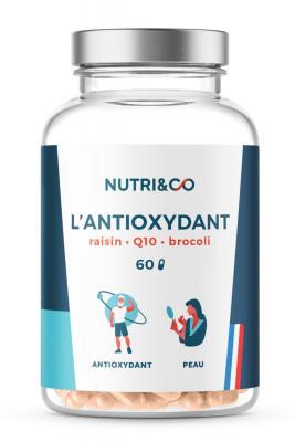 L'Antioxydant Coenzyme Q10 Raisin Brocoli 60 g&eacute;lules Peau NUTRI&CO