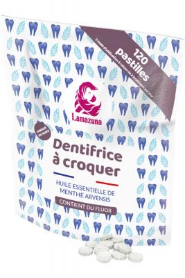 Lamazuna Dentifrice &agrave; Croquer Menthe Ultra-Fra&icirc;che Bio 120 Pastilles