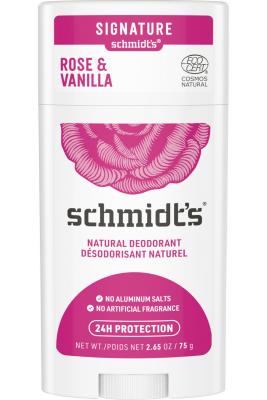 Schmidt's D&eacute;odorant Stick Rose + Vanille, 75g