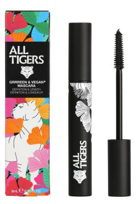 All Tigers - Mascara naturel&vegan NOIR 916 DEFINITION&LONGUEUR 9 ml