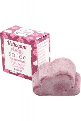 Lamazuna nettoyant solide visage peau s&egrave;che et sensible hibiscus 25g