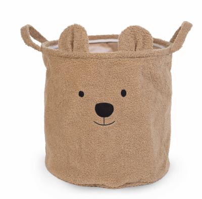 Panier de rangement Teddy beige (40 x 40 cm)
