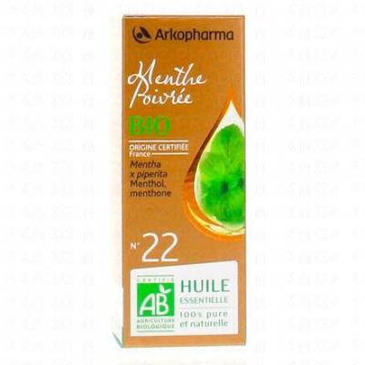 Huile essentielle menthe poivr&eacute;e bio 10ml