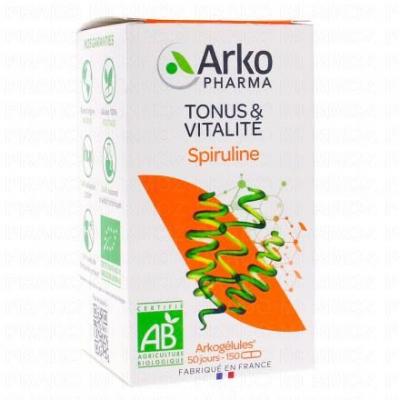 ARKOPHARMA Arkog&eacute;lules - Spiruline bio bo&icirc;te 150 g&eacute;lules