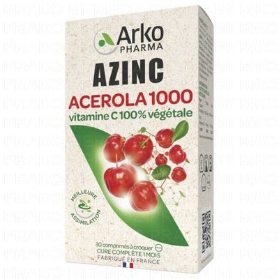 Acerola 1000 Vitamine C Naturelle 30 Comprimes Arkovital Arkopharma