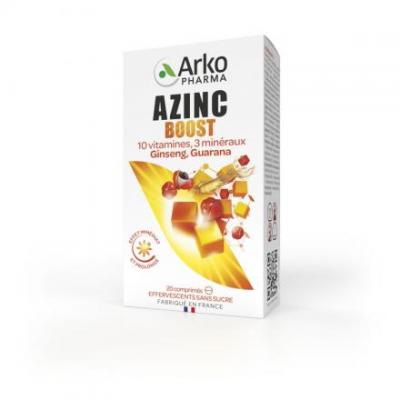 Energie Booster Effervescent 20 Comprimes Azinc Arkopharma
