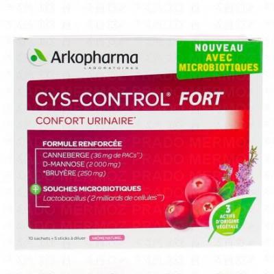 Confort Urinaire Fort 10 Sachets + 5 sticks Cys-Control Arkopharma