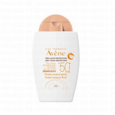 Av&egrave;ne Cr&egrave;me Solaire Fluide min&eacute;ral teint&eacute; Indice 50+ 40ml