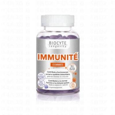 BIOCYTE Longevity Energie&Vitalit&eacute;- Immunit&eacute;Gummies 60 gommes