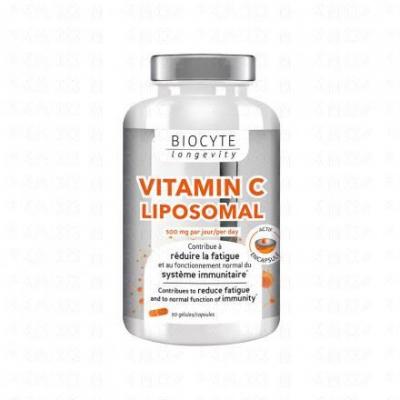 BIOCYTE Longevity Energie&Vitalit&eacute;- Vitamin C Liposomal 90 g&eacute;lules