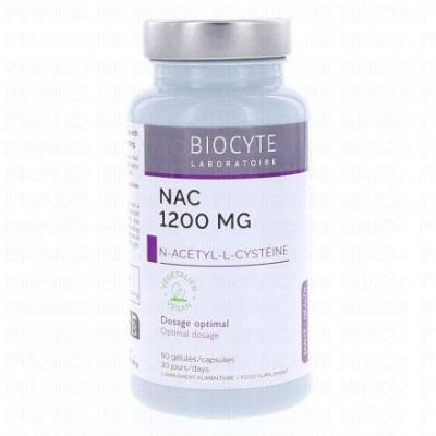 Biocyte NAC N-Ac&eacute;tyl-LCyst&eacute;ine 60 G&eacute;lules - Pot 60 g&eacute;lules