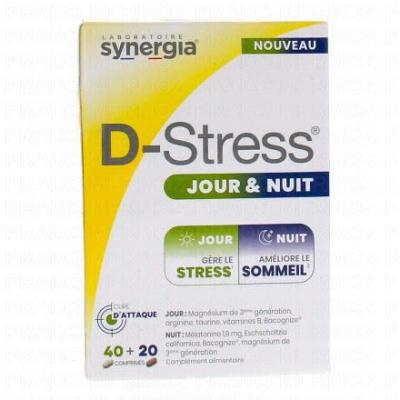 D-Stress Jour & Nuit 40+20 comprim&eacute;s Synergia