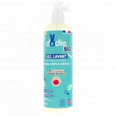 DODIE Gel Lavant Bio - visage, corps et cheveux - d&egrave;s la naissance - 400mL