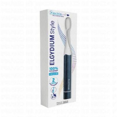 ELGYDIUM Style Electric - Brosse &agrave; dents &eacute;lectrique rechargeable dark denim