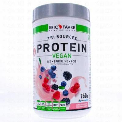 ERIC FAVRE Tri sources - Protein vegan saveur triple berry 500g
