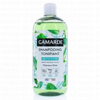 Gamarde Shampoing Tonifiant Menthe Poivr&eacute;e Cheveux Gras Bio 500 ml
