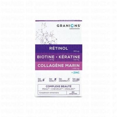 GRANIONS Collag&egrave;ne complexe beaut&eacute; peau cheveux ongles 60 comprim&eacute;s