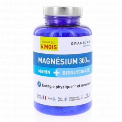 Granions Magn&eacute;sium Marin + Bisglycinate Format Eco 234 g - Bo&icirc;te 234 g