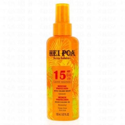 Huile seche solaire SPF 15 Hei Poa 150mL