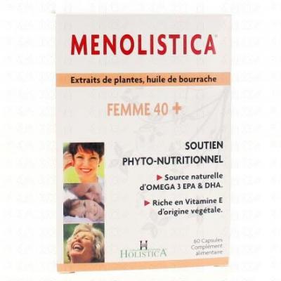 Menolistica Femme 40+ Soutien -nutritionnel 60 Capsules Holistica