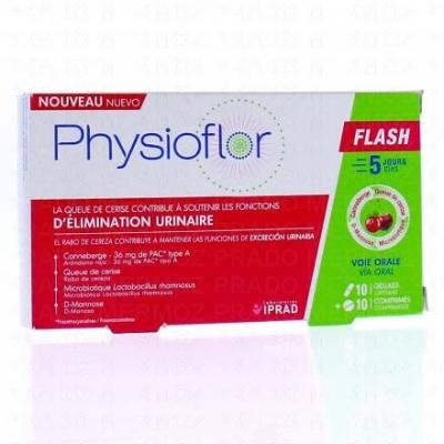 IPRAD Physioflor Flash&eacute;limination urinaire 10 g&eacute;lules +10 comprim&eacute;s