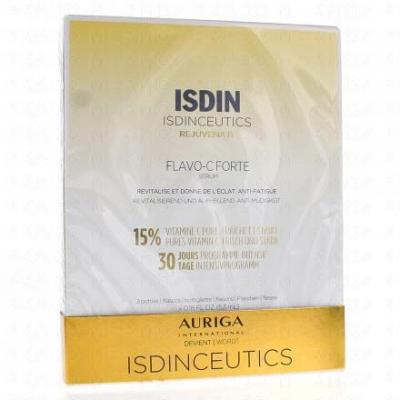 ISDIN Flavo-C Forte - S&eacute;rum revitalise et donne de l'&eacute;clat 3x5,3ml