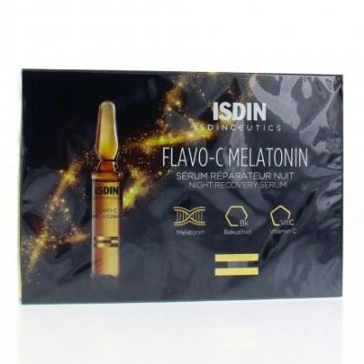 S&eacute;rum - ISDIN - Flavo-C - M&eacute;latonine - 10 ampoules - 2 ml