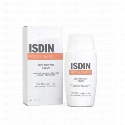 Isdin Fotoultra Spot Prevent Color Cr&egrave;me Solaire Teint&eacute;e SPF 50+ Anti-T&acirc;ches 50 ml - Flacon