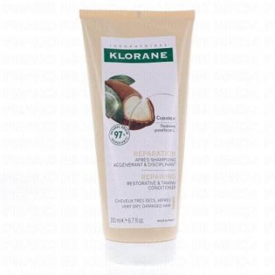 Klorane R&eacute;paration Apr&egrave;s-Shampoing R&eacute;g&eacute;nrant au Cupua&ccedil;u 200 ml - Tube