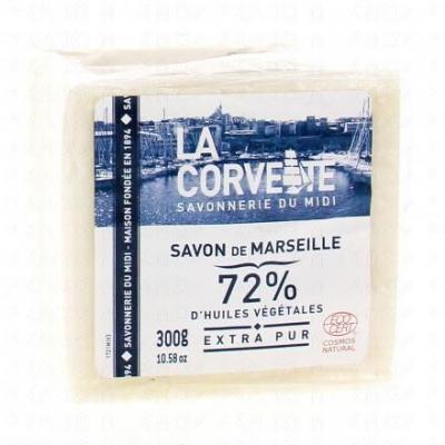 La Corvette Cube de Savon de Marseille Extra Pur Ecocert Film 300 g