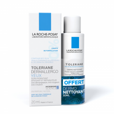 La Roche Posay Set Toleriane Dermallergo Yeux + Dermo Nettoyant