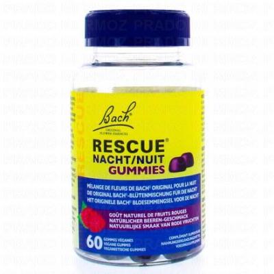 Gummies Nuit Fleurs de Bach 100g Go&ucirc;t Fruits Rouges D&egrave;s 3 Ans Rescue