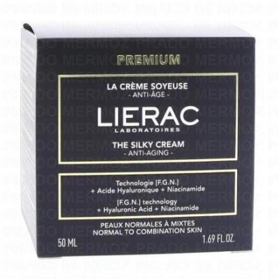 LIERAC Premium la cr&egrave;me soyeuse anti-&acirc;ge absolu pot 50ml