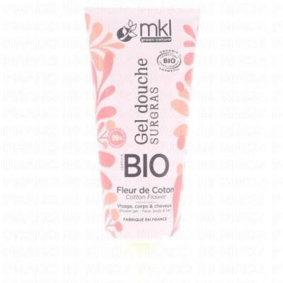 MKL Gel douche surgras fleur de coton bio 1L 200ml