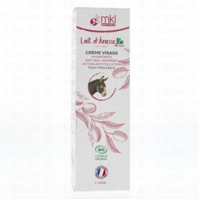 Lait d'Anesse Cr&egrave;me Visage Anti &acirc;ge COSMOS ORGANIC 40ml Mkl