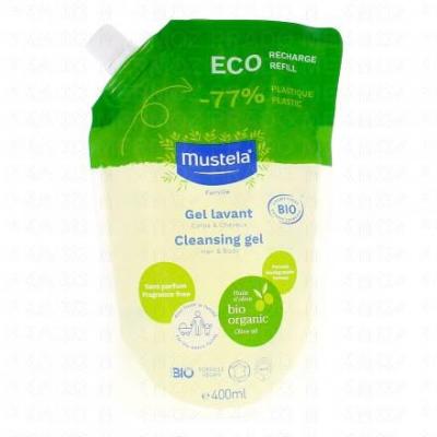 Mustela Eco Recharge Gel Lavant Certifi&eacute; Bio 420 g - Sachet 400 ml