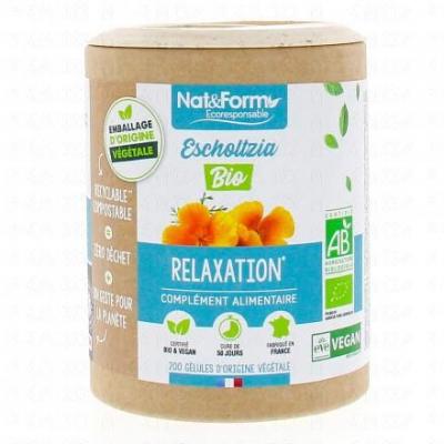 Compl&eacute;ment alimentaire escholtzia 200 g&eacute;lules nat et form bio