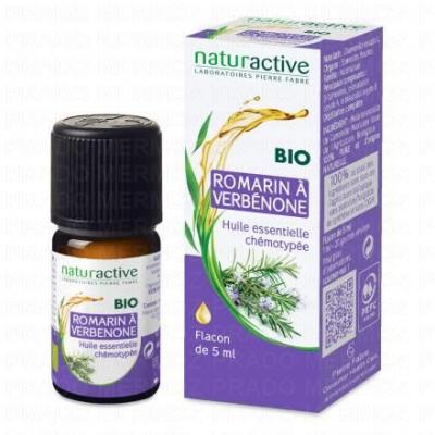NATURACTIVE Huile Essentielle Bio Romarin a Verb&eacute;none flacon 5ml