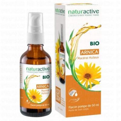 NATURACTIVE Mac&eacute;rat Huileux d'Arnica Bio flacon pompe 50ml