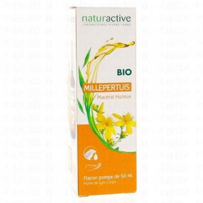 NATURACTIVE Mac&eacute;rat Huileux de Millepertuis Bio flacon pompe 50ml