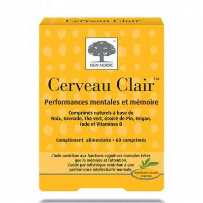 New Nordic Cerveau Clair 60 Cp - Bo&icirc;te 60 comprim&eacute;s
