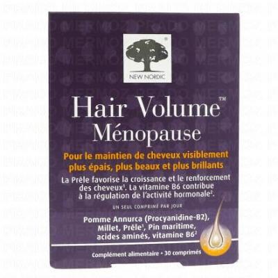 New Nordic Hair Volume M&eacute;nopause 30 Comprim&eacute;s - Bo&icirc;te 30 comprim&eacute;s