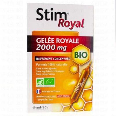 Nutreov Stim Royal Gel&eacute;e Royale 2000 mg Bio 20 Ampoules