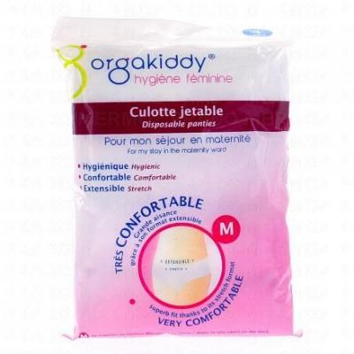 ORGAKIDDY Culotte Maternit&eacute; Jetable, Taille M, 42-44, Blanc, 4 Unit&eacute;s